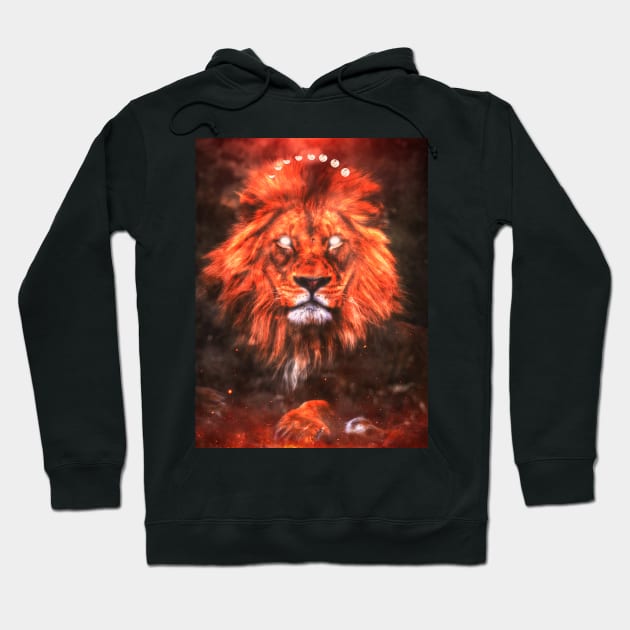 The Anger Of A Lion Hoodie by Nour Abou Harb